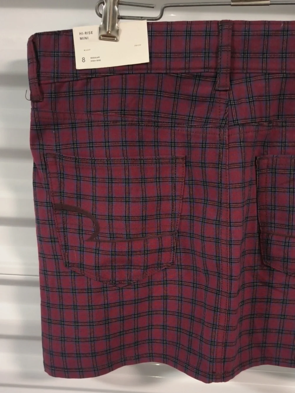 American Eagle Hi-Rise Mini Plaid Skirt Regular High Rise Size 8 New